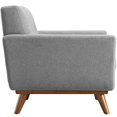 thumbnail image 4 of Modway Engage Fauteuil d'Appoint Rembourré en Tissu de Style Mi-Siècle Moderne avec Ottoman, Gris Expectation, 4 of 6