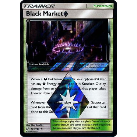 Pokemon Team Up Black Market -Prism Star #134