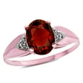thumbnail image 3 of Star K � Oval 9x7 Genuine Garnet trillion miracle setting wide band Ring, 3 of 9