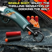 Shell Ejecting Foam Blaster – Manual Loading, Soft Dart Blaster with Shell Ejection for 14+ Years Old