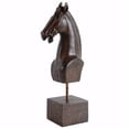 thumbnail image 1 of Benzara BM154502 Intrigante Tête de Cheval Classique sur Pied&44; Brun, 1 of 1