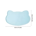 thumbnail image 2 of ACDANC Cat Food Mat And Water Mat,Silicone Pet Feeding Mat for Food And Water Bowls,Nonslip Cats And Dogs Food Placemat Tray,Raised Edges to Prevent Water Spills on Floors 10.24"X16.54", 2 of 7