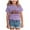 Purple, variant on Staki Christmas Shirts for Women Christmas Tree Printed Short Sleeve Costumes Crewneck Casual Pattern T-Shirt Girls Christmas Shirts(Blue,18-24 Months)