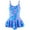 Z11-Blue, variant on Girls Size 8 Swimsuit Bathing Suit Fish Scale Swim Dress for Girls Hawaiian Skirted Bathing Suit Summer 1Piece Swimwear 6-7 Years