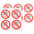thumbnail image 3 of Shisuyan 10pcs Do Not Touch Sticker Do Not Use Hand Signs Self Adhesive Decal No Touch Sign, 3 of 8
