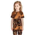 thumbnail image 4 of Balery Coffee Beans Conjunto de Pijama Infantil de Manga Corta con Estampado – Ropa de Dormir de Algodón Suave-Large, 4 of 4