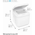 thumbnail image 2 of Equadose Magnetic Silicone Travel Container, Easy Flip-Top Lid, White, 2 of 8