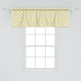 thumbnail image 2 of Ambesonne Geometric Window Valance, Summer Sun Motif, 54" X 18", Yellow White, 2 of 3