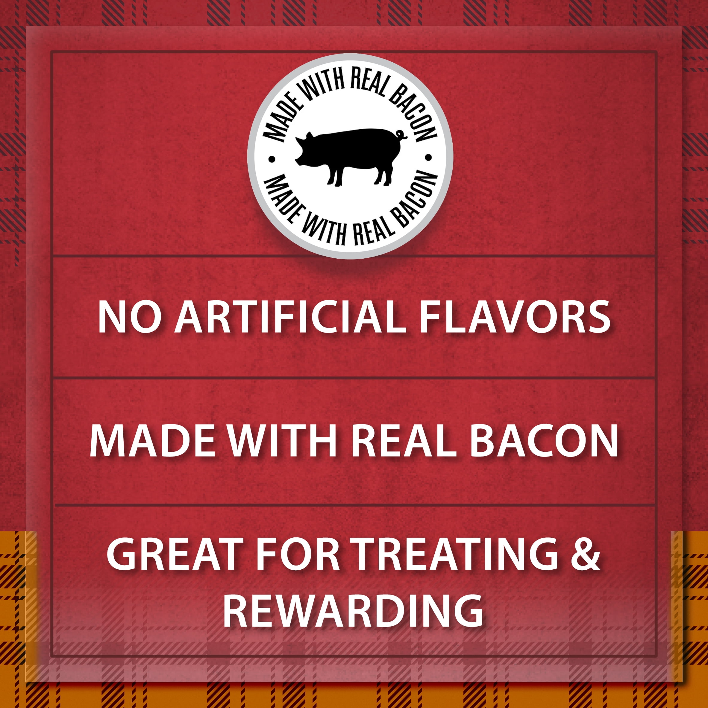 (2 pack) Ol'Roy Bark'n Bac'n Dog Treats with Real Bacon Chews, 25 oz Box (2 Count)