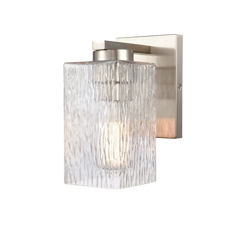 

Innovations 419-1W-SN-CL Juneau 1 Light 8 inch Bath Vanity Light Satin Nickel