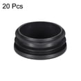 thumbnail image 3 of Tapa de extremo de tubo redonda negra de PE de 1.65" para muebles de acero, cubiertas de tubo, inserto de 20 Pcs, 3 of 3