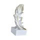 thumbnail image 4 of Estatua de plumas de resina, figura decorativa de colección, figura única y versátil. Blanco 95x82x21cm, 4 of 9