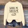 thumbnail image 2 of WEAIXIMIUNG Sweat-Shirt Surdimensionné Doux Pull à Capuche Tendance pour Femmes Imprimé Lettre Col Rond pour Automne & Hiver, 2 of 3