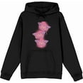 thumbnail image 4 of Spray Paint Butterfly Adult Black Long Sleeve Hoodie-Large, 4 of 6