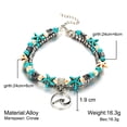 thumbnail image 3 of LPSSTORE Fashion Double Pattern Snail Sea Star Yoga Beach Foot Chain Bracelet, 3 of 5