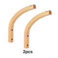 thumbnail image 3 of Monstrate Ganchos de pared para farol, ambiente acogedor con soportes de madera, cestas colgantes de madera de amplia aplicación, 2 uds. Jardín y Patio, 3 of 6