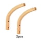 thumbnail image 3 of Monstrate Soporte de cesta colgante de madera para montaje en pared, versátil y elegante, almacenamiento personalizado, 2 piezas Jardín y Patio, 3 of 6