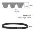 thumbnail image 2 of 10 Packs 2GT Timing Belt Closed Loop Rubber Belts 214-2GT-6, 6mm Width x 214mm Length, 3D Printer Timing Belt, 2 of 6