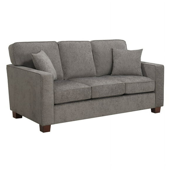 Russell 3 Seater Sofa in Taupe Gray Fabric 3 Cartons