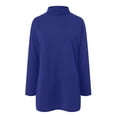 thumbnail image 4 of GEWSEY Womens Long Sleeve Tops Turtleneck Sweatshirt Fall Fashion 2025 Air Essentials Tunic Tops (Sky Blue, XL), 4 of 5