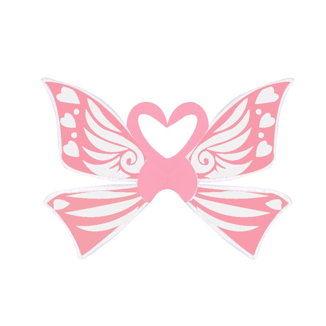 Disfraz decorativo cómodo para niñas, diseño de mariposa para cumpleaños Rosa