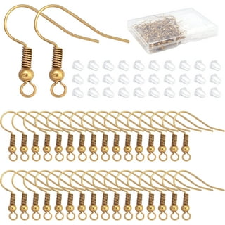 100PCS Earring Findings Hooks Jewelry Making Wire Backs Clasps Wires DIY  Earwire – Tacos Y Mas