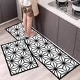thumbnail image 5 of Alfombra de cocina de poliéster impermeable y resistente al aceite, alfombra de baño antideslizante estampada, alfombra suave para el piso del dormitorio, alfombra para la sala de estar, alfombra de c, 5 of 5