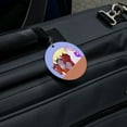 thumbnail image 2 of Unique Unicorn with Horses in Stable Round Luggage ID Tag Card Suitcase Carry-On, 2 of 7