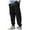 Black, variant on qucoqpe Mens Corduroy Baggy Cargo Sweatpants Lightweight Fleece Straight Leg Workwear Trousers Zipper Pockets Casual Jogger Pants