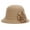 Camel, variant on Travelwant Womens Bucket Cloche Hat Gatsby Winter Wool Crushable Bowler Hat Vintage Cloche Round Hat with Flower Accent