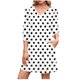 thumbnail image 2 of mfyjkho Vestidos de verano para mujer, Vestido de mujer de moda informal con puños elásticos lisos y cuello en V y manga larga Vestidos de fiesta para mujer m, 2 of 7