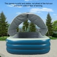 thumbnail image 3 of Large Inflatable Family Pool with Canopy, Durable PVC Material, Water Slide Fun for Adults and Kids, UV Protection, for Backyard Outdoor Use, 3 of 7