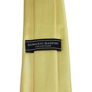 Solid Light Yellow Slim Men's Necktie