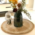 thumbnail image 3 of Ludlz Round Coasters - Rug Table Drink Holders Tassels Tableware Mat Bowl Mats - Boho Elegant Carpets, 3 of 7