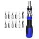 thumbnail image 4 of Destornillador de trinquete de precisión, herramientas de reparación de bricolaje que ahorran mano de obra para electrónica de automóvil Cabeza ajustable azul, 4 of 8