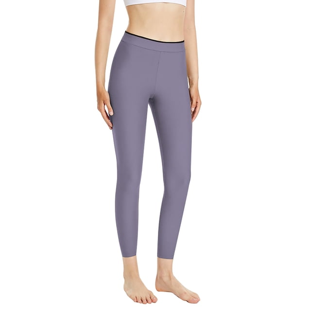 Gibobby Pantalones de Casuales Pantalones de yoga de nueve puntos de alta elasticidad para levantamiento de glúteos para mujer(Aqua, XL)