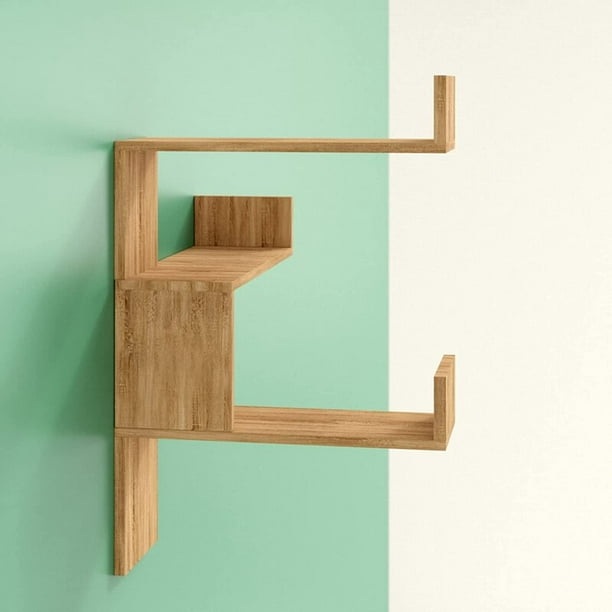 Latitude Run Luksa 3 Piece Floating Shelf with Reclaimed Wood Finish: Oak Shelving