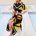 thumbnail image 4 of African Geometric Fabric Design Long Sleeved Shirt Dress prom dresses women's summer clothing Dance dresses Women's dress, 4 of 6