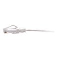 thumbnail image 2 of C2G 10ft (3m) Cat6a Snagless Unshielded (UTP) Slim Ethernet Network Patch Cable - White - Patch cable - RJ-45 (M) to RJ-45 (M) - 10 ft - 0.2 in - UTP - CAT 6a - molded, snagless - white, 2 of 2