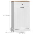 thumbnail image 3 of HOMCOM Armoire à Déchets Basculante, Armoire à Poubelle Dissimulée avec Tiroir, 3 of 10