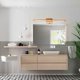 thumbnail image 2 of Bathroom Mirror Lamp Wood With Switch Modern Led Indoor Wall Light Ip44 Waterproof Dressing Table Lamp Cosmetic Mirror Sconce Dressing Table Lighting, 2 of 5