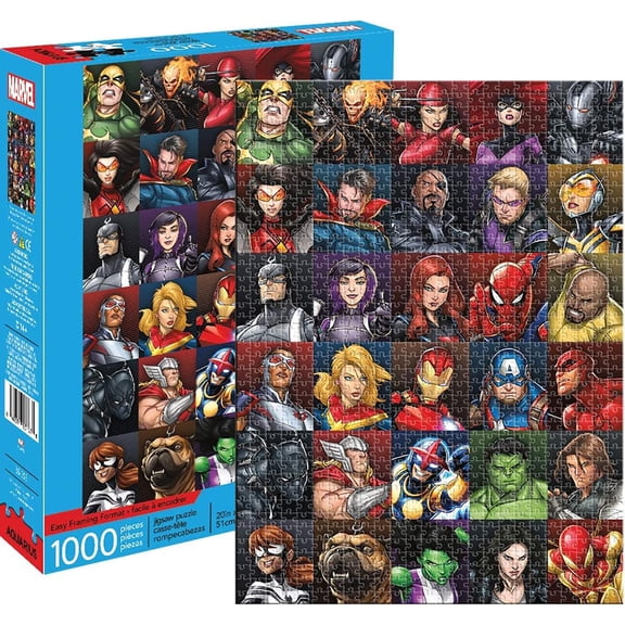 AQUARIUS Marvel Heroes Collage 1000-Piece Jigsaw Puzzle