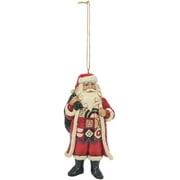 FAO Schwarz by Jim Shore Santa with FAO Toy Bag, Hanging Ornament