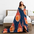 thumbnail image 4 of Football Blanket Football Rugby Blanket Sports Gifts for Men men Fleece Fuzzy Soft Flannel Bedding Rugby Plush Warm Bedding Stuffed for Users Adults 50 x 60 Inch, 4 of 8