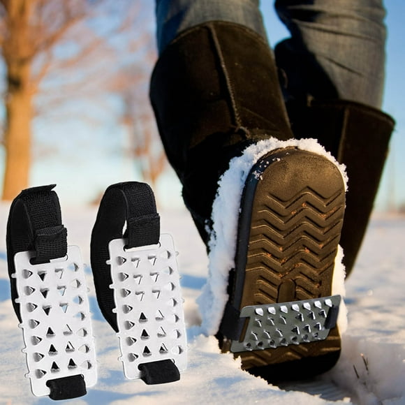 Todaioua 26-Tooth Stainless Steel Ice Cleats for Shoes - Non-Slip Ice Grips with Adjustable Straps, Winter Outdoor Traction Covers for Walking, Hiking, and Snow Safety
