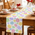 thumbnail image 5 of Easter Eggs Table Runner 72 Inches, Cute Colorful Spring Love Country Bed Runner Dresser Scarves Tabletop for Indoor Outdoor Parties/Ceremony/Banquet, 18" x 72", 5 of 8