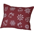 thumbnail image 2 of Snow Ornaments Pillow 14x18, 2 of 4
