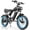 20''Peak 1500W 48V/20AH, variant on Electric Bike for Adults, Peak 1500W 28MPH,48V/15.6Ah E-Mountain Bike, 20"Fat Tire Full Suspension Disc Brakes Electric Bicycle
