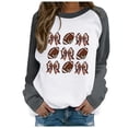 thumbnail image 1 of TINZ Chandail à Capuchon Décontracté et Épais à Imprimé Rouge pour Femmes Sweat à Capuche Floral Sans Capuche Couleur Courte, 1 of 3