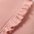 thumbnail image 4 of 12-18 Months Outfits Baby Girl Baby Girl Outfit Baby Girl Fall Winter Outfits Clothes Knit Jumpsuit Ruffle Romper Coming Home Outfit for Baby Girl Pink, 4 of 5